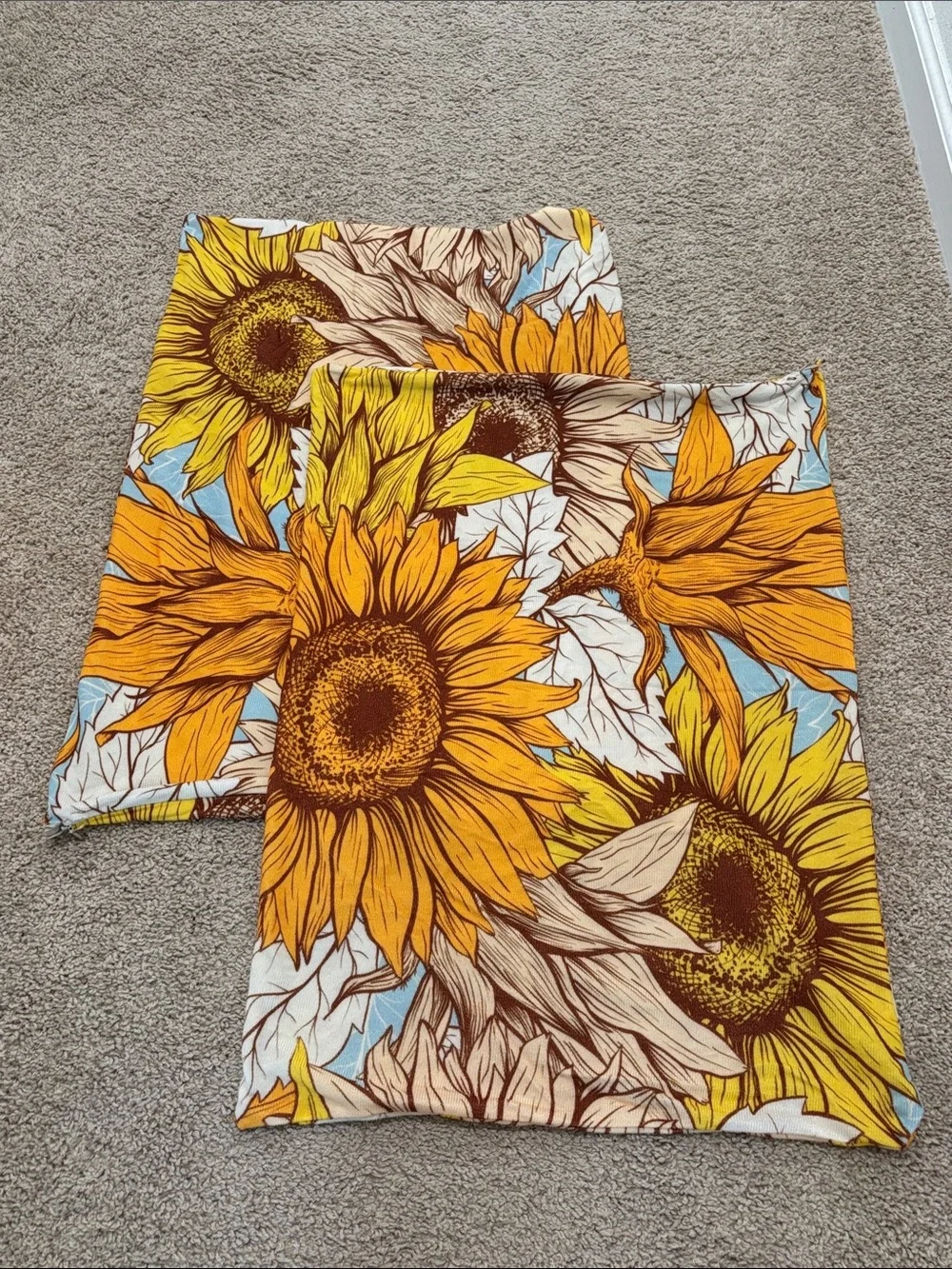 Sunflower Pillowcase Set